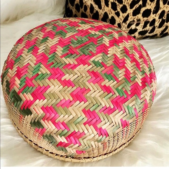 Colourful handwoven basket - Picture 3 of 4